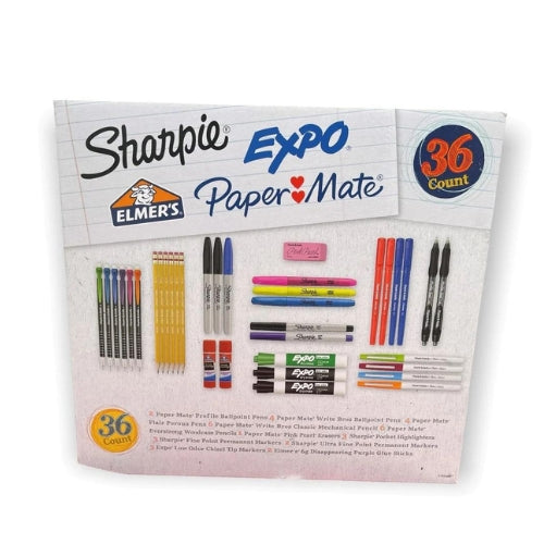 Sharpie 36 Piece Paper Mate set Elmer's