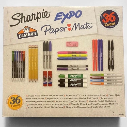 Sharpie 36 Piece Paper Mate set Elmer's