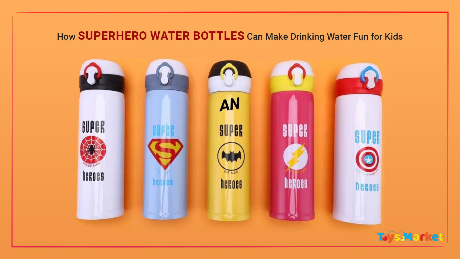 Superhero Water Bottles - Australia